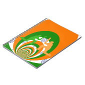 Carnet Inde Cricket Spirit : Design abstrait (Côté gauche)