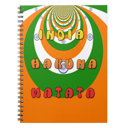 CARNET INDE MATATA HAKUNA (Devant)