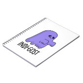 Carnet Indi-gost Funny Halloween Indigo Ghost Pun (Côté gauche)