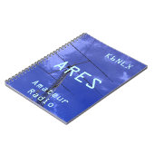 Carnet Indicateur d'appel radio amateur ARES (Côté gauche)