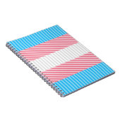 Carnet Indicateur de fierté transgenre Abstrait (Côté Droit)