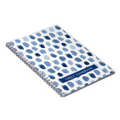 CARNET INDIGO BLEU DE LA MARINE ORGANIQUE POINTE TIE DYE (Côté Droit)