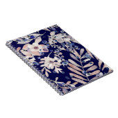 Carnet Indigo de minuit Eucalyptus & Bleuet Botanique (Côté Droit)