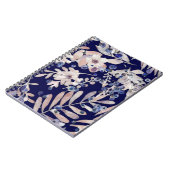 Carnet Indigo de minuit Eucalyptus & Bleuet Botanique (Côté gauche)