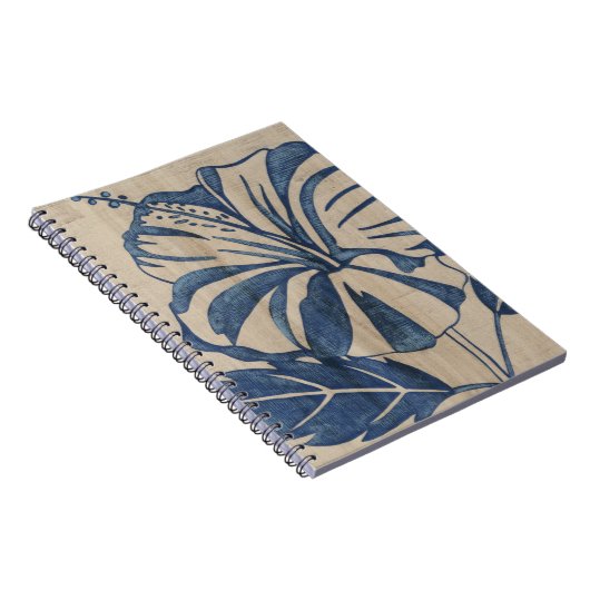Carnet Indigo Hibiscus (Côté Droit)