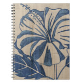 Carnet Indigo Hibiscus (Devant)