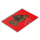 Carnet Indonesi Shadow Puppet Hohoho Design sur toile rou (Côté gauche)