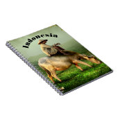 Carnet Indonesia Scenic landscape with Buffalo and Farmer (Côté Droit)