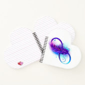 Carnet Infini avec plume violette (Intérieur)