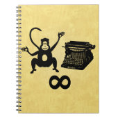 Carnet Infinité de la machine à écrire à singe (Devant)
