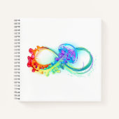 Carnet Infinity avec Rainbow Jellyfish (Devant)