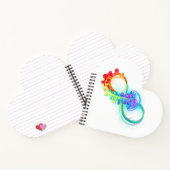 Carnet Infinity avec Rainbow Jellyfish (Intérieur)