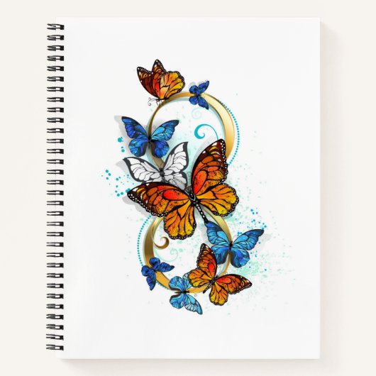 Carnet Infinity of Monarch Butterflies (Devant)