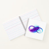 Carnet Infinity with purple feather (Intérieur)