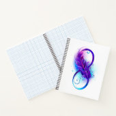 Carnet Infinity with purple feather (Intérieur)