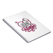 Carnet Infirmière à domicile Stéthoscope Rose Design de C (Côté Droit)