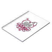 Carnet Infirmière à domicile Stéthoscope Rose Design de C (Côté gauche)