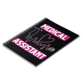 Carnet Infirmière adjointe Médicale Stethoscope (Côté gauche)