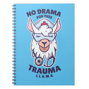 Carnet Infirmière aime lama