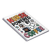 Carnet Infirmière alimentée par le café (Côté Droit)