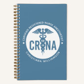 Carnet Infirmière anesthésiste certifiée CRNA personnalis (Recto)