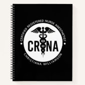 Carnet Infirmière anesthésiste certifiée CRNA personnalis (Devant)