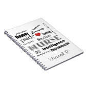 Carnet Infirmière-Attributes+Coeur/Nom personnalisé (Côté Droit)