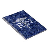 Carnet Infirmière autorisée RN Silver Caduceus sur Camo d (Côté Droit)