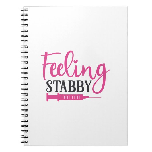 Carnet Infirmière Cadeau Feed Stabby Infirmière (Devant)