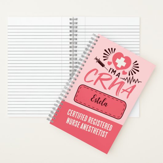 Carnet Infirmière certifiée CRNA Infirmière certifiée Ane (À l'intérieur)
