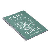 Carnet Infirmière de camp d'été personnalisée en vert (Côté Droit)