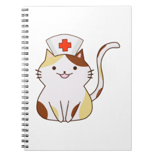 Carnet Infirmière de chats Kawaii