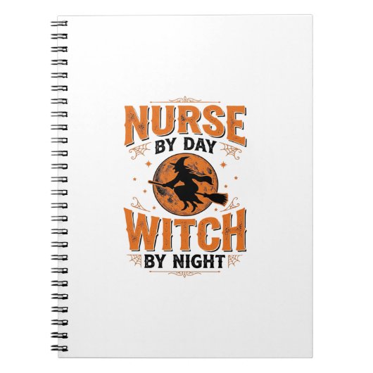 Carnet Infirmière de jour sorcière de nuit conception Hal (Devant)
