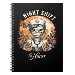 Carnet Infirmière de nuit Mummy Halloween Santé Flora