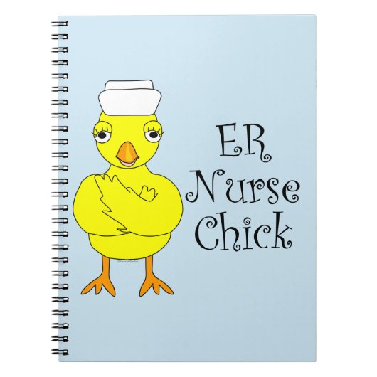 Carnet Infirmière des urgences poulette (Devant)