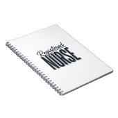 Carnet Infirmière diplômée Script Typographie Vector Desi (Côté Droit)