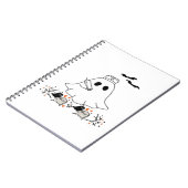Carnet Infirmière Ghost mignonne Halloween Design T-shirt (Côté gauche)