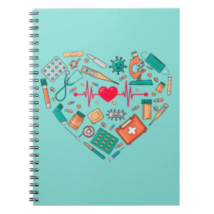 Carnet Infirmière Infirmière Outil Coeur