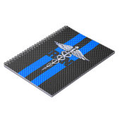 Carnet Infirmière inscrite RN Caduceus Carbon Fiber Style (Côté gauche)
