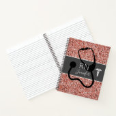 Carnet Infirmière Médicale Rose Gold Nom de la Parties sc (Intérieur)