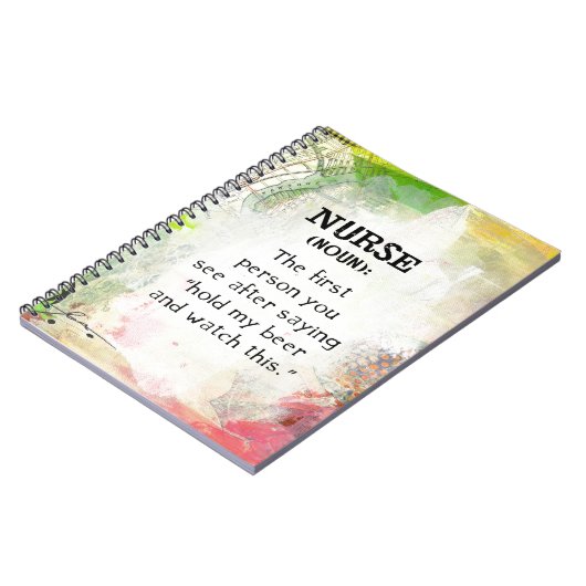 Carnet Infirmière (nom) (Côté gauche)