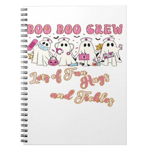Carnet Infirmière Paediactric Amusement Halloween Design (Devant)