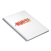 Carnet Infirmière périopératoire Typographie moderne (Côté Droit)