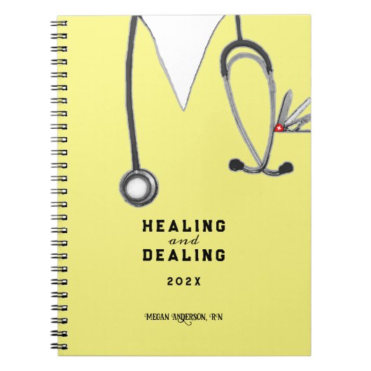 Carnet Infirmière personnalisée (Devant)