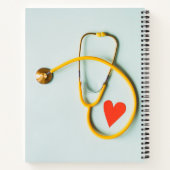 Carnet Infirmière personnalisée Stethoscope Coeur (Dos)