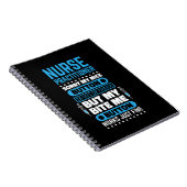 Carnet Infirmière praticienne Bite Me Button Works Nursin (Côté Droit)