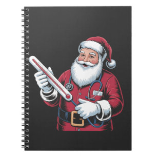 Carnet Infirmière Santa Noël Soins Infirmiers Travailleur