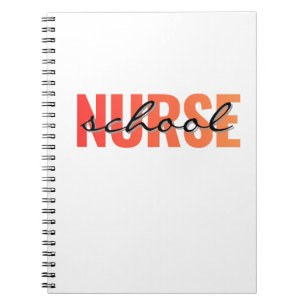 Carnet Infirmière Scolaire Typographie Moderne
