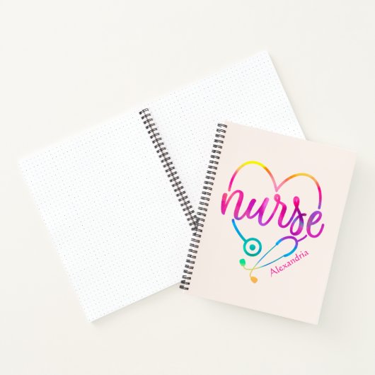 Carnet Infirmière stéthoscope (Intérieur)