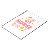 Carnet Infirmière Urgences Fleur Rétro (Côté gauche)